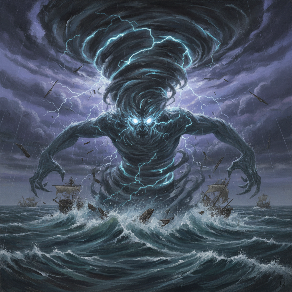 Uthul, original Pathfinder 2e monster artwork by ZapGM