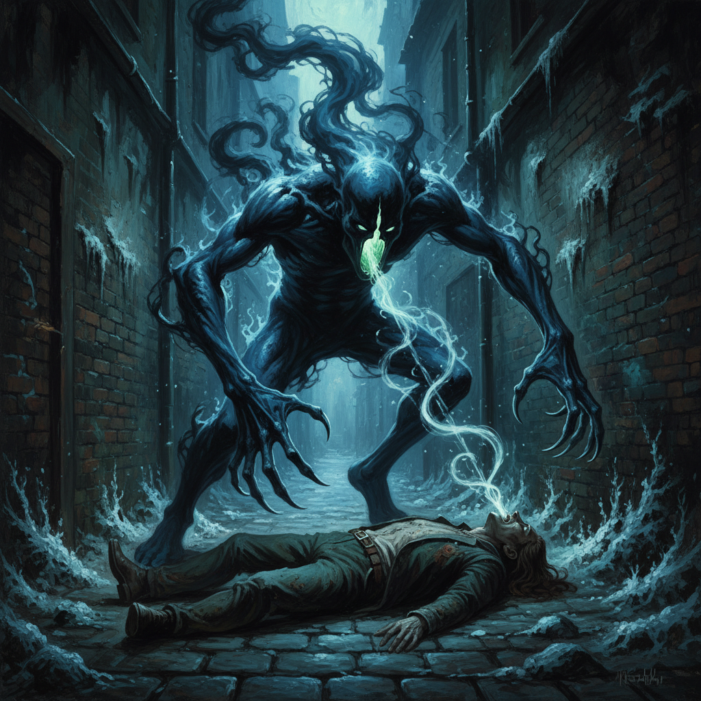Soul Eater, original Pathfinder 2e monster artwork by ZapGM