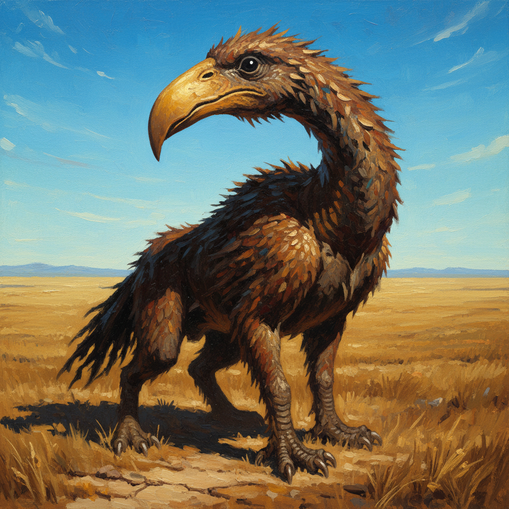 Axe Beak, original D&D 5e monster artwork by ZapGM