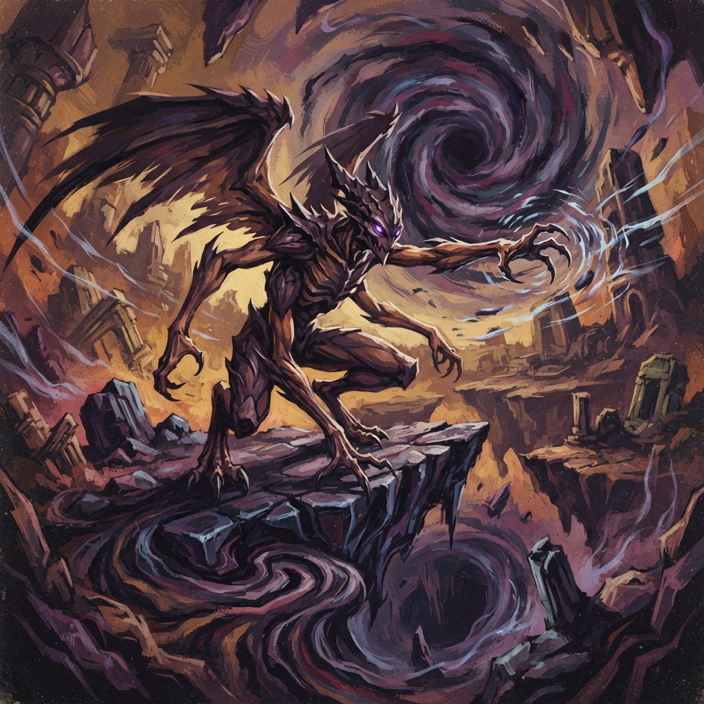 Katpaskir, original Pathfinder 2e monster artwork by ZapGM