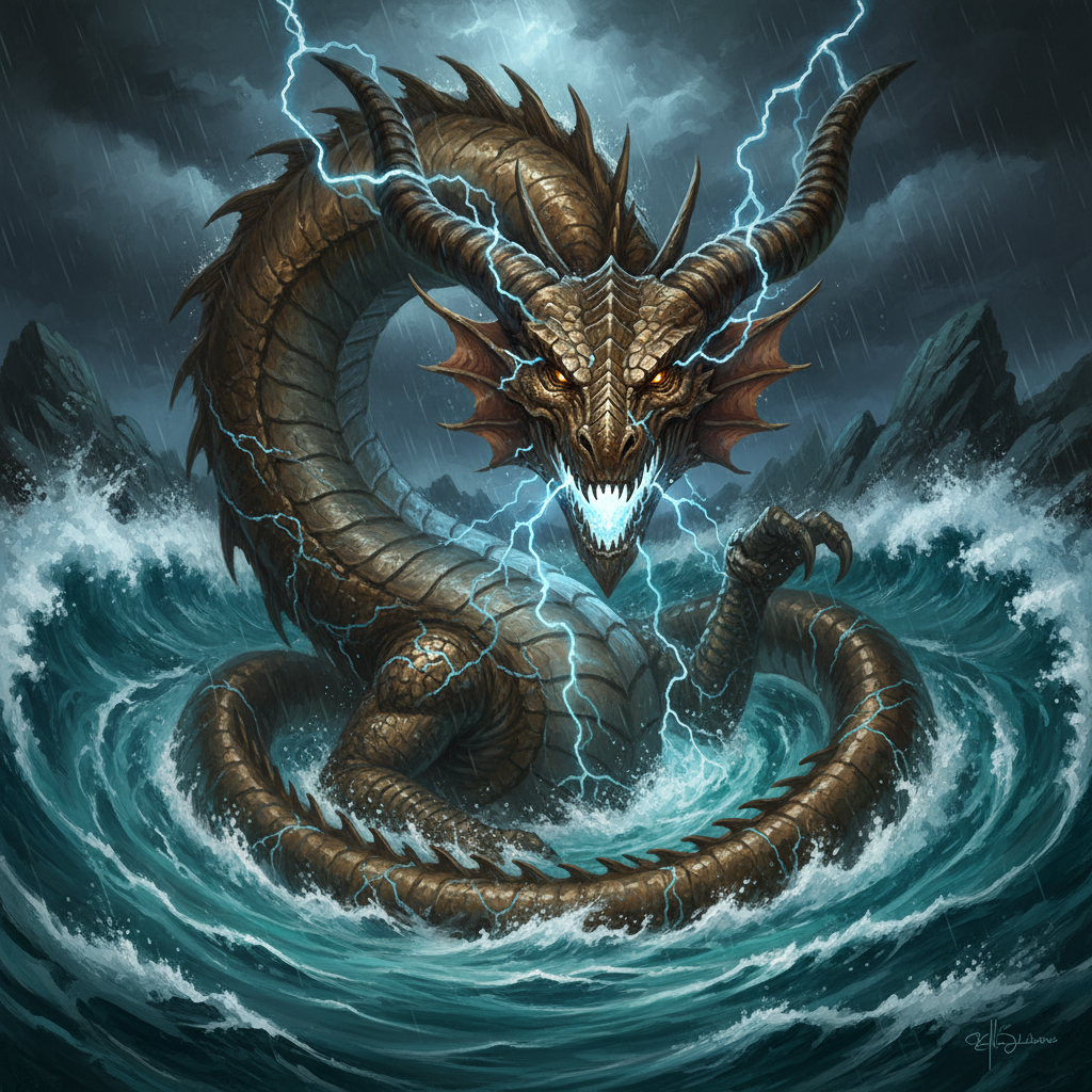 Ancient Bronze Dragon, original Pathfinder 2e monster artwork by ZapGM