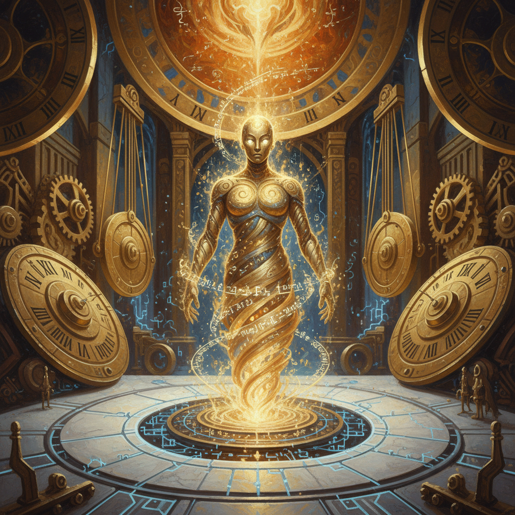 Axiomite, original Pathfinder 2e monster artwork by ZapGM