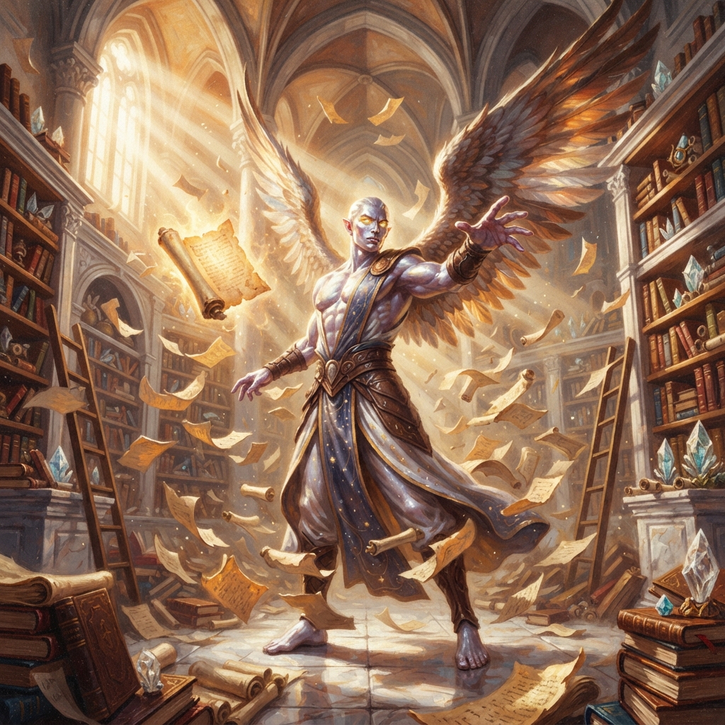 Raelis, original Pathfinder 2e monster artwork by ZapGM