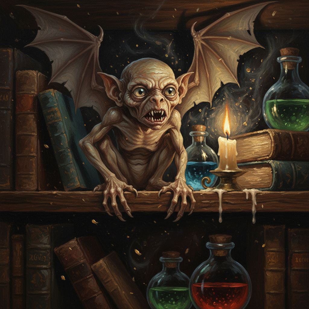 Homunculus, original D&D 5e monster artwork by ZapGM
