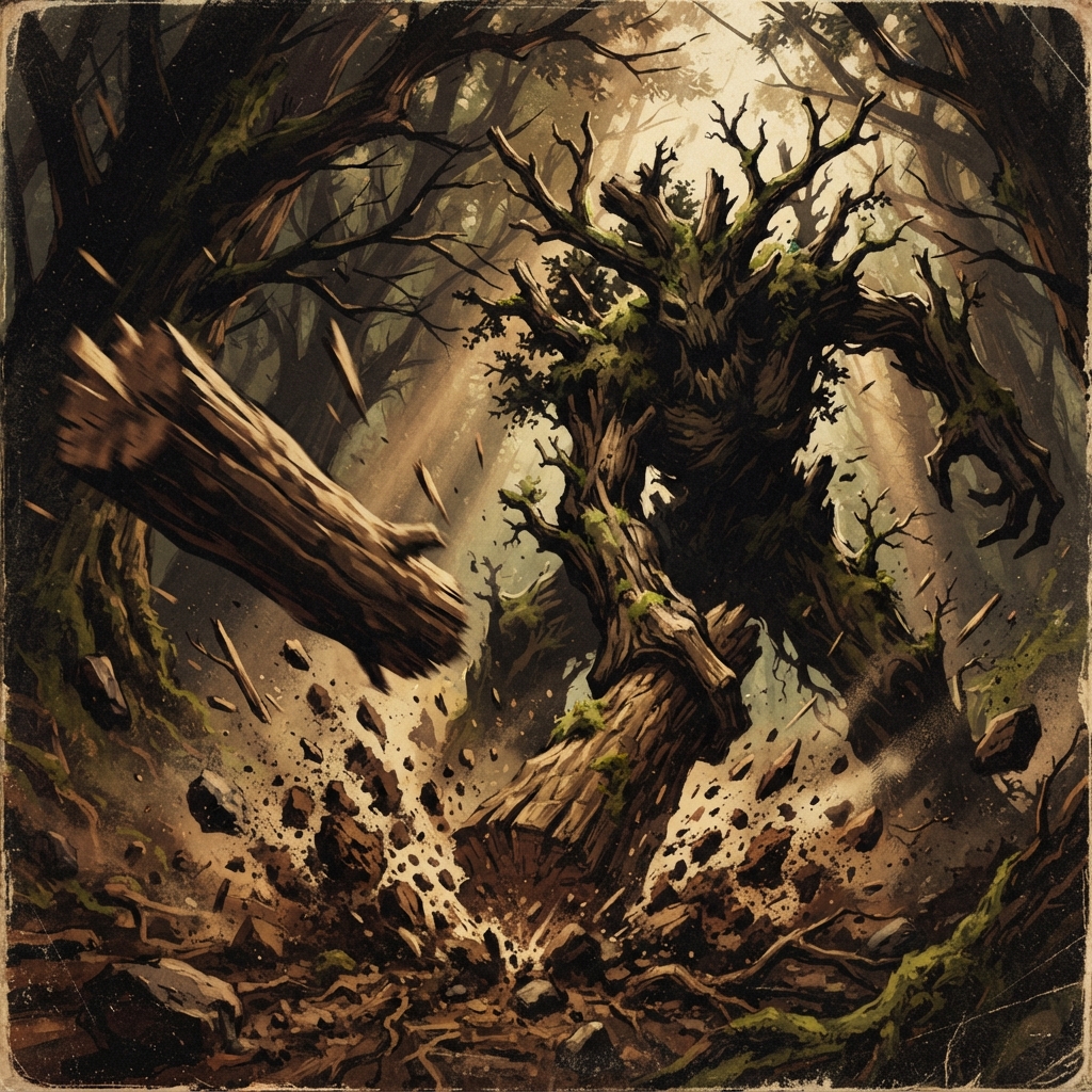 Ambush Copse, original Pathfinder 2e monster artwork by ZapGM