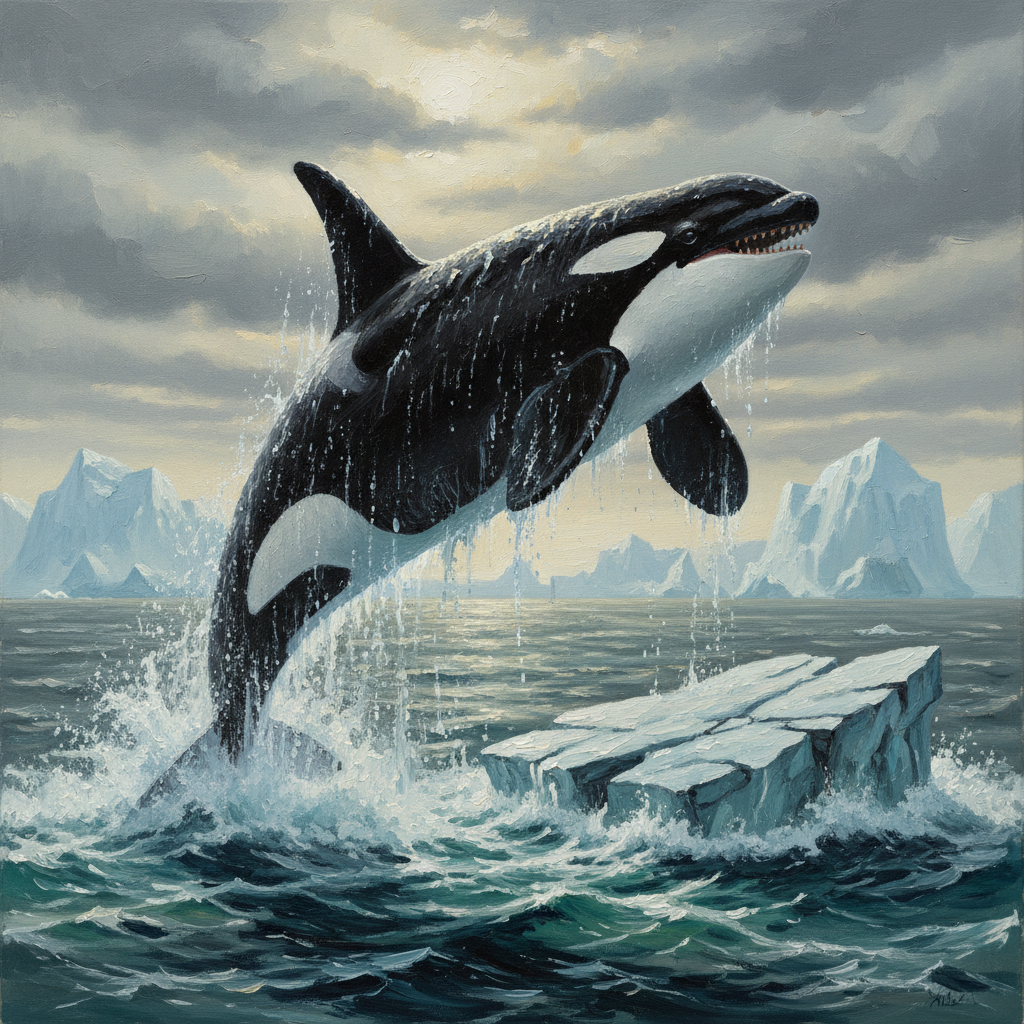 Orca, original Pathfinder 2e monster artwork by ZapGM