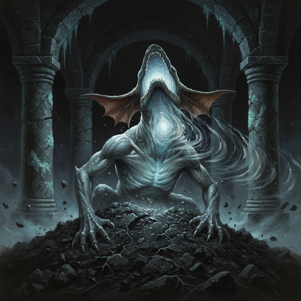 Destrachan, original Pathfinder 2e monster artwork by ZapGM