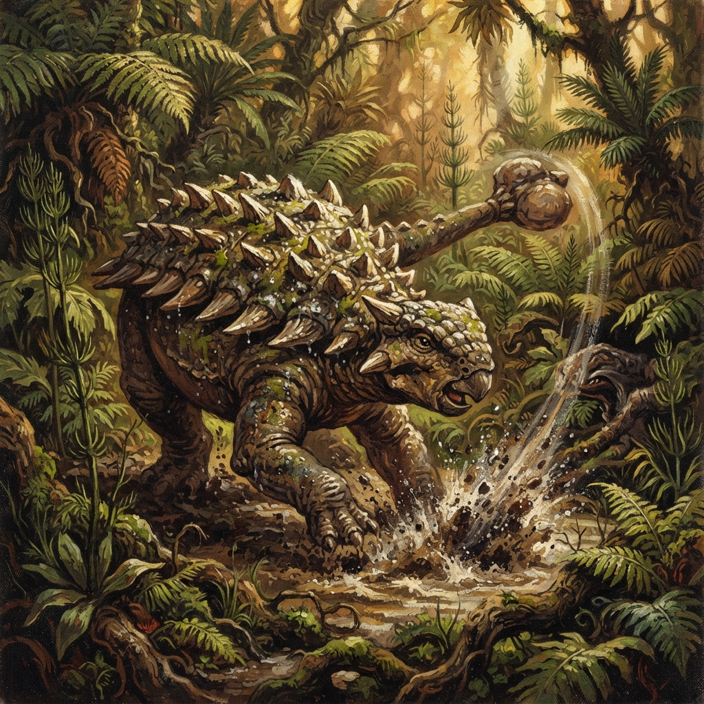Ankylosaurus, original D&D 5e monster artwork by ZapGM