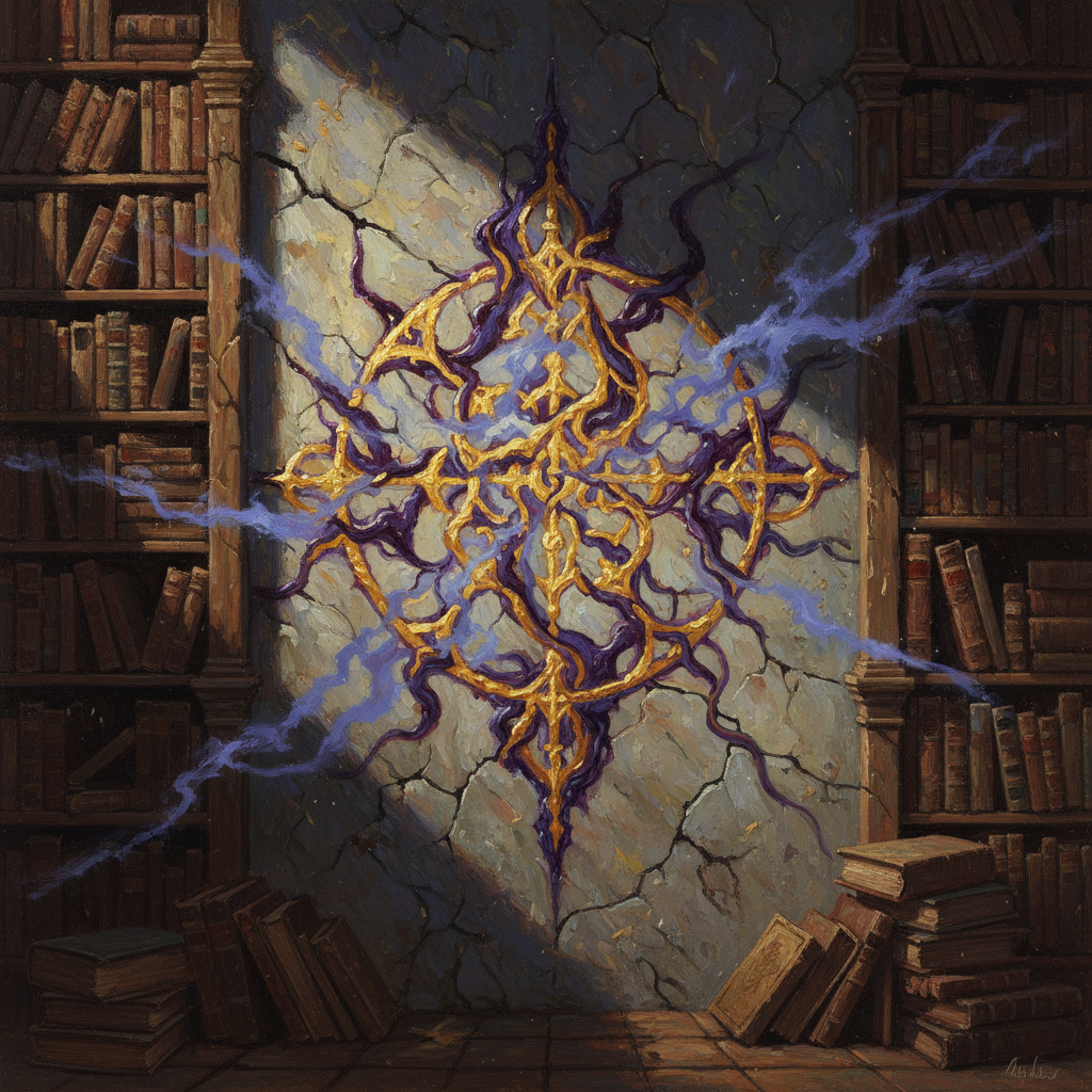 Arcane Living Rune, original Pathfinder 2e monster artwork by ZapGM