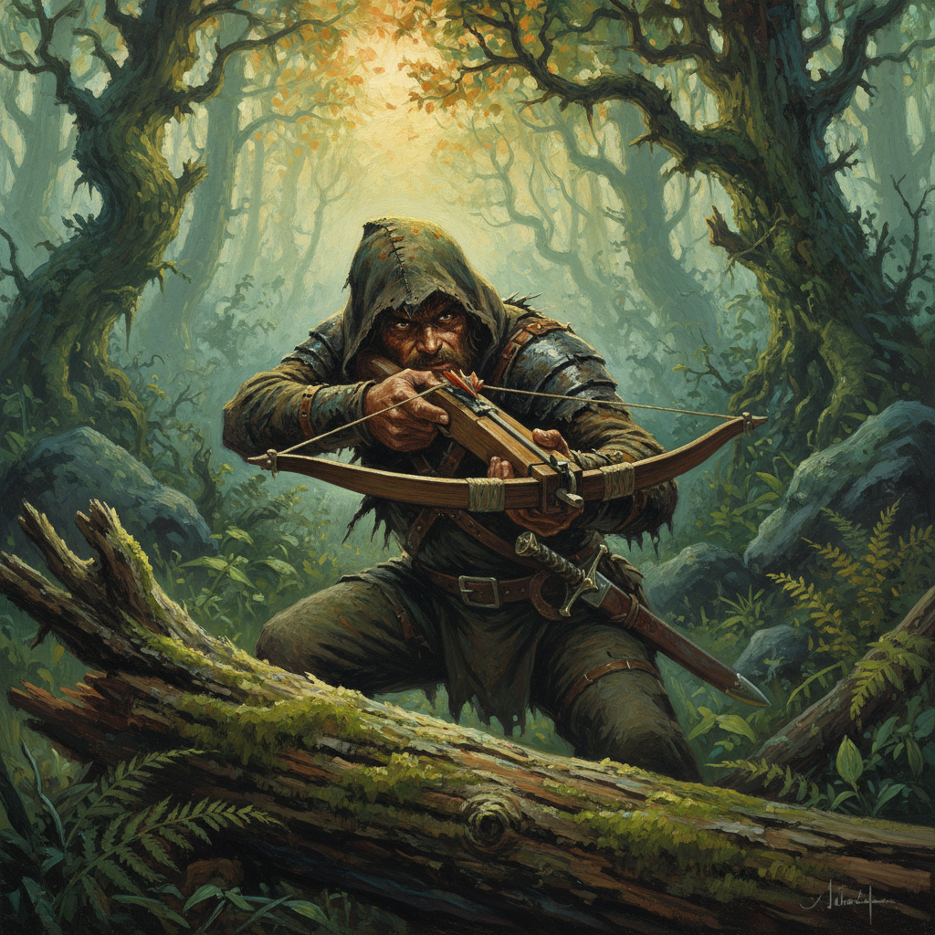 Bandit, original D&D 5e monster artwork by ZapGM