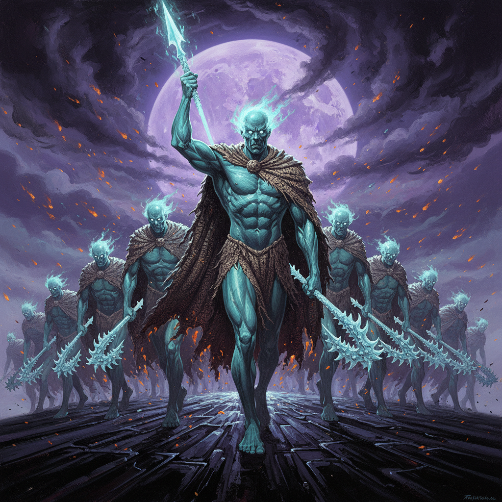 Nightmarchers, original Pathfinder 2e monster artwork by ZapGM