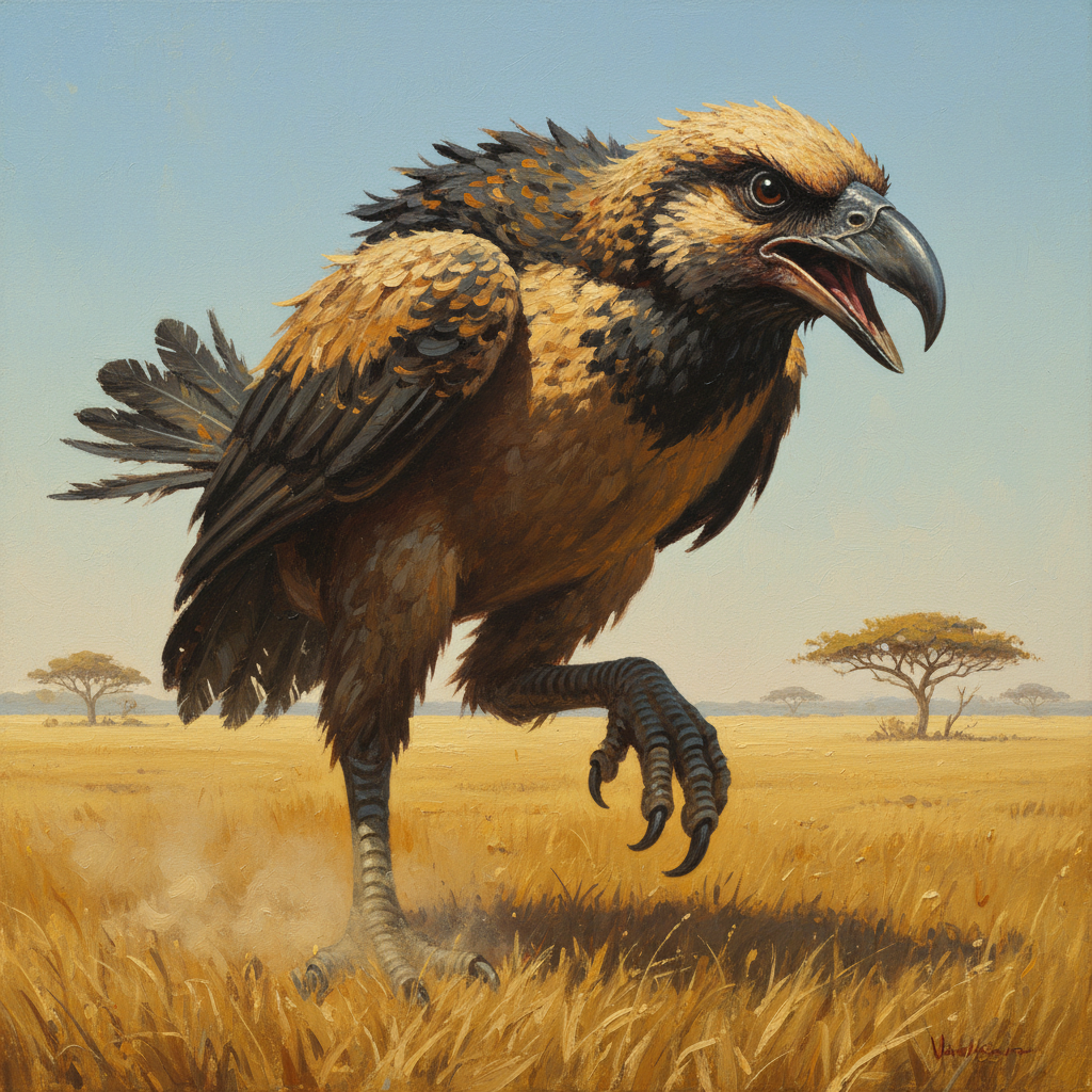 Terror Shrike, original Pathfinder 2e monster artwork by ZapGM