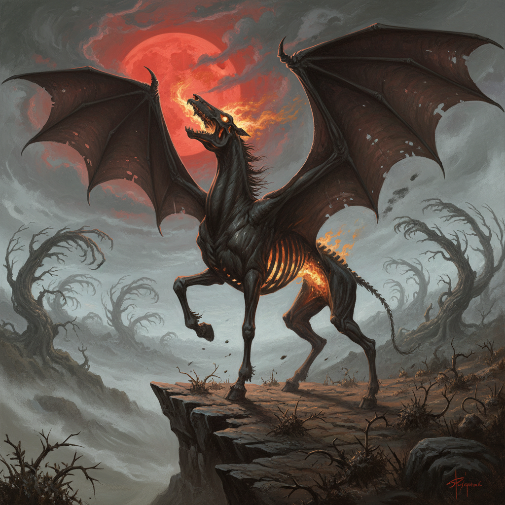 Sandpoint Devil, original Pathfinder 2e monster artwork by ZapGM