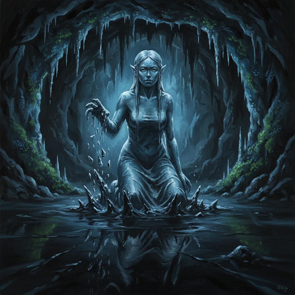 Ledalusca, original Pathfinder 2e monster artwork by ZapGM
