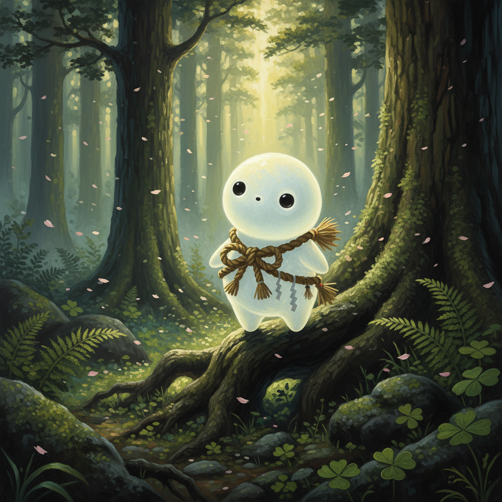 Kodama, original Pathfinder 2e monster artwork by ZapGM