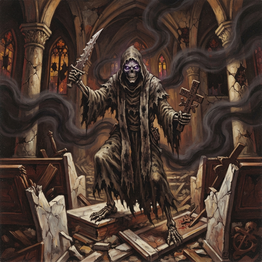 Greater Herexen, original Pathfinder 2e monster artwork by ZapGM