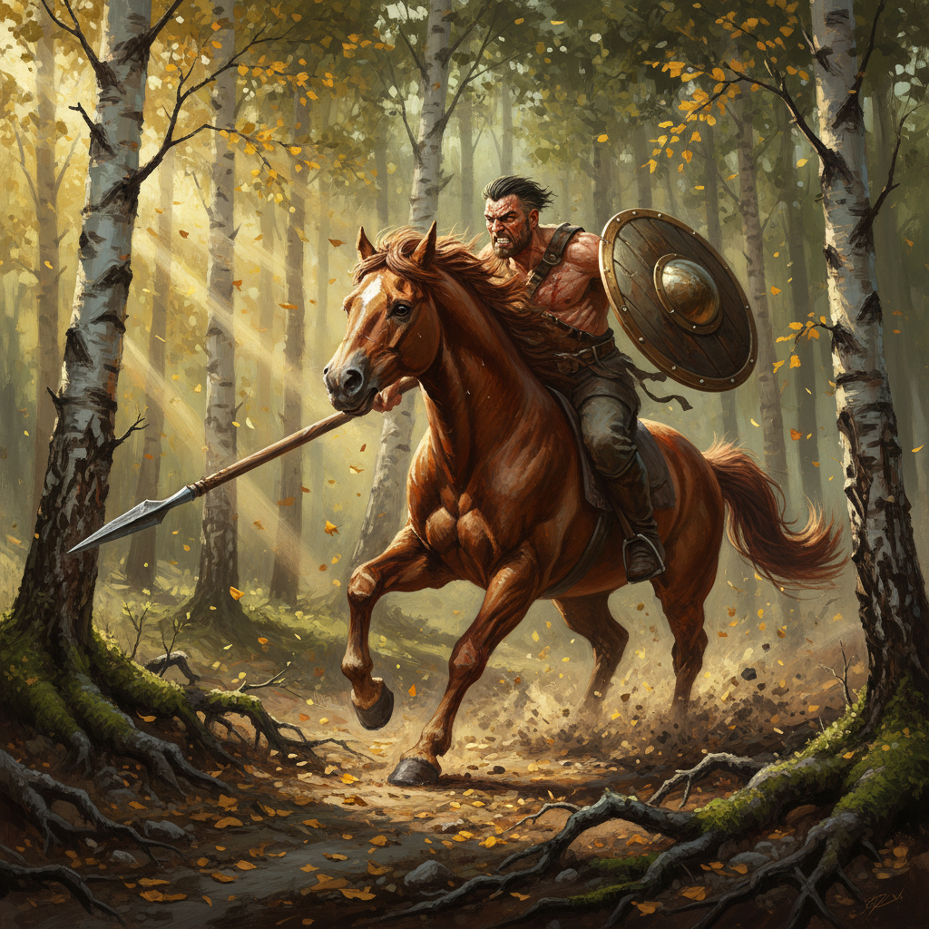 Centaur, original Pathfinder 2e monster artwork by ZapGM