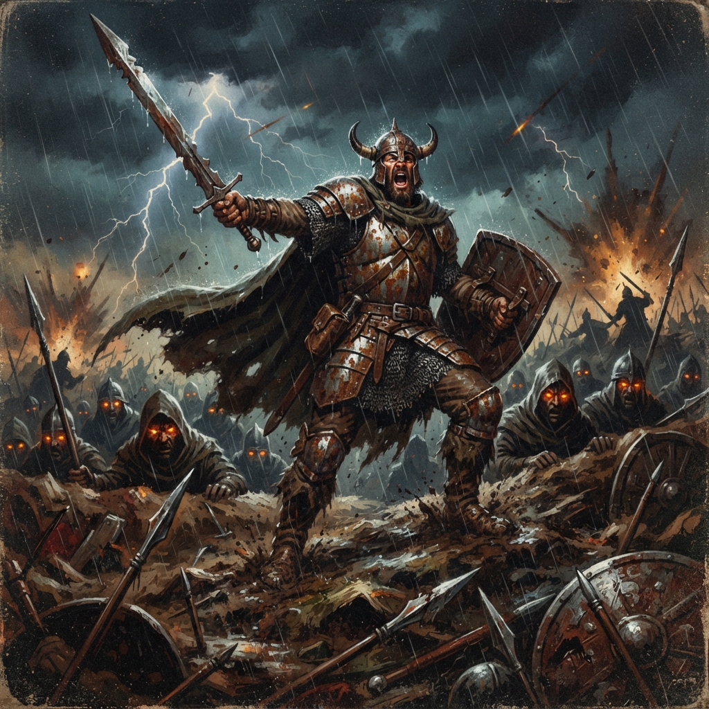 Hobgoblin Captain, original D&D 5e monster artwork by ZapGM