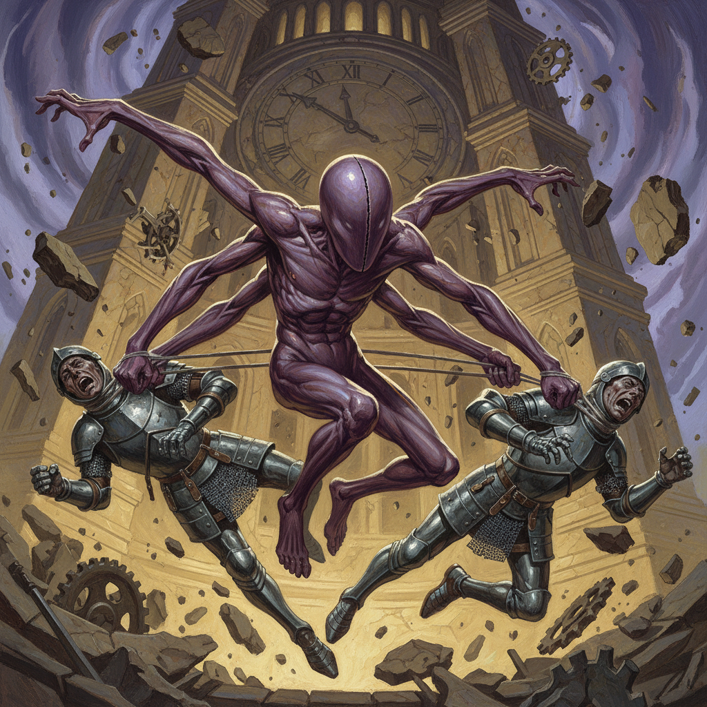 Hatred Siktempora, original Pathfinder 2e monster artwork by ZapGM