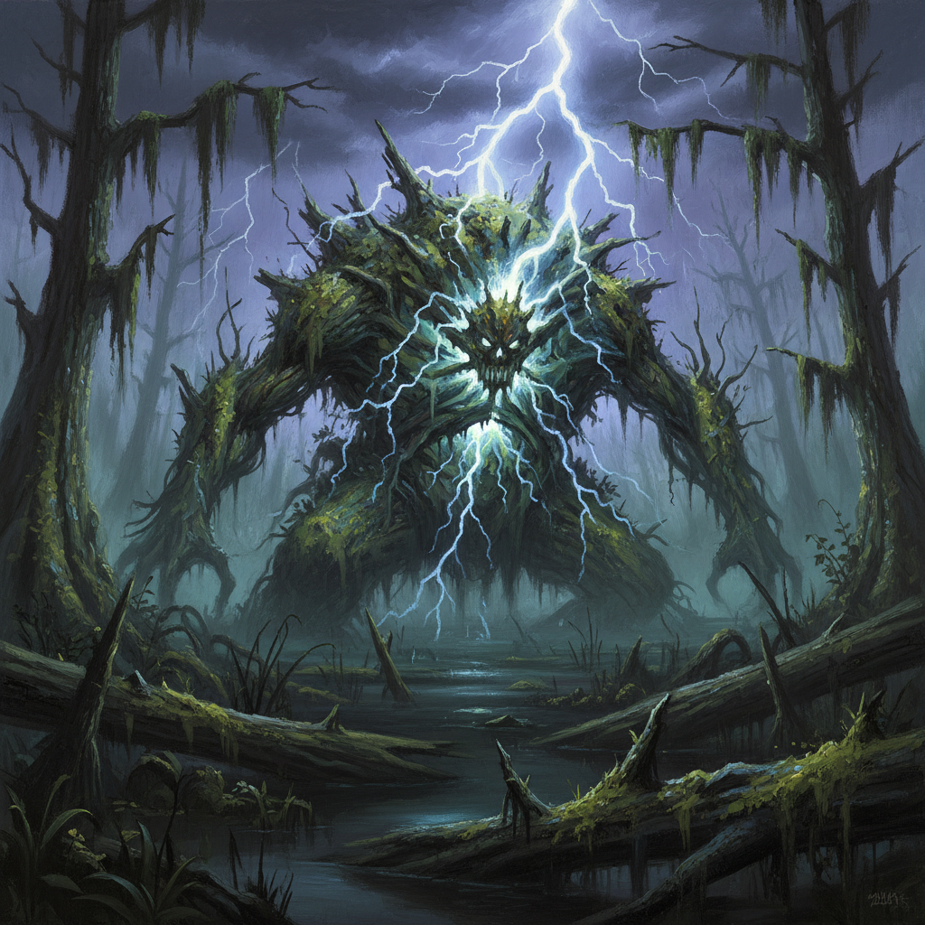 Shambler, original Pathfinder 2e monster artwork by ZapGM