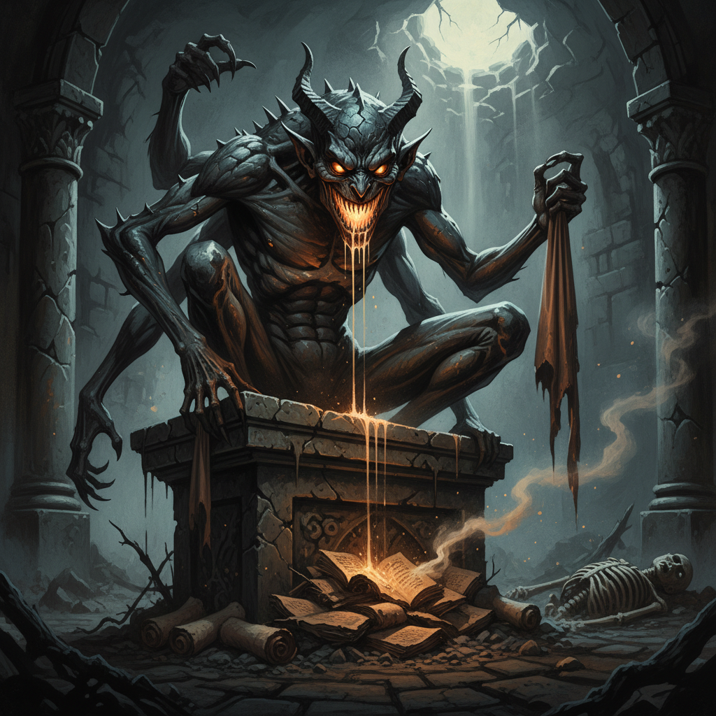 Shaukeen, original Pathfinder 2e monster artwork by ZapGM