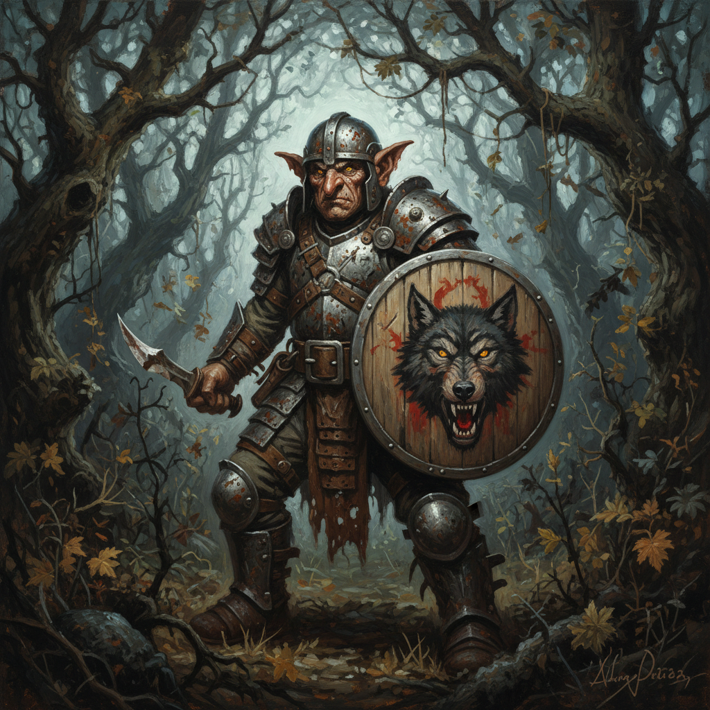Goblin Commando, original Pathfinder 2e monster artwork by ZapGM