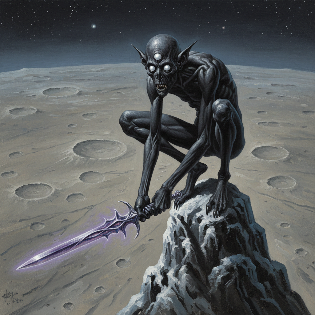 Grioth Scout, original Pathfinder 2e monster artwork by ZapGM