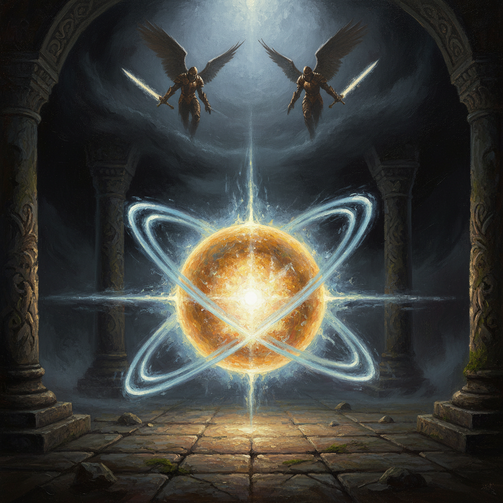Lantern Archon, original Pathfinder 2e monster artwork by ZapGM