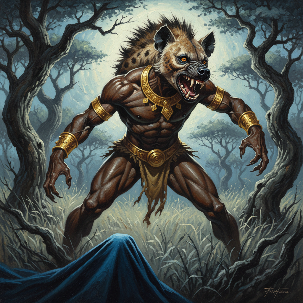 Kishi, original Pathfinder 2e monster artwork by ZapGM