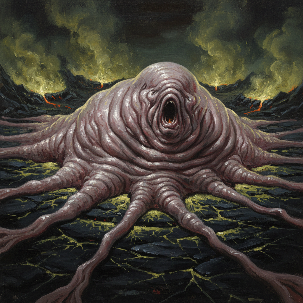Lemure, original Pathfinder 2e monster artwork by ZapGM