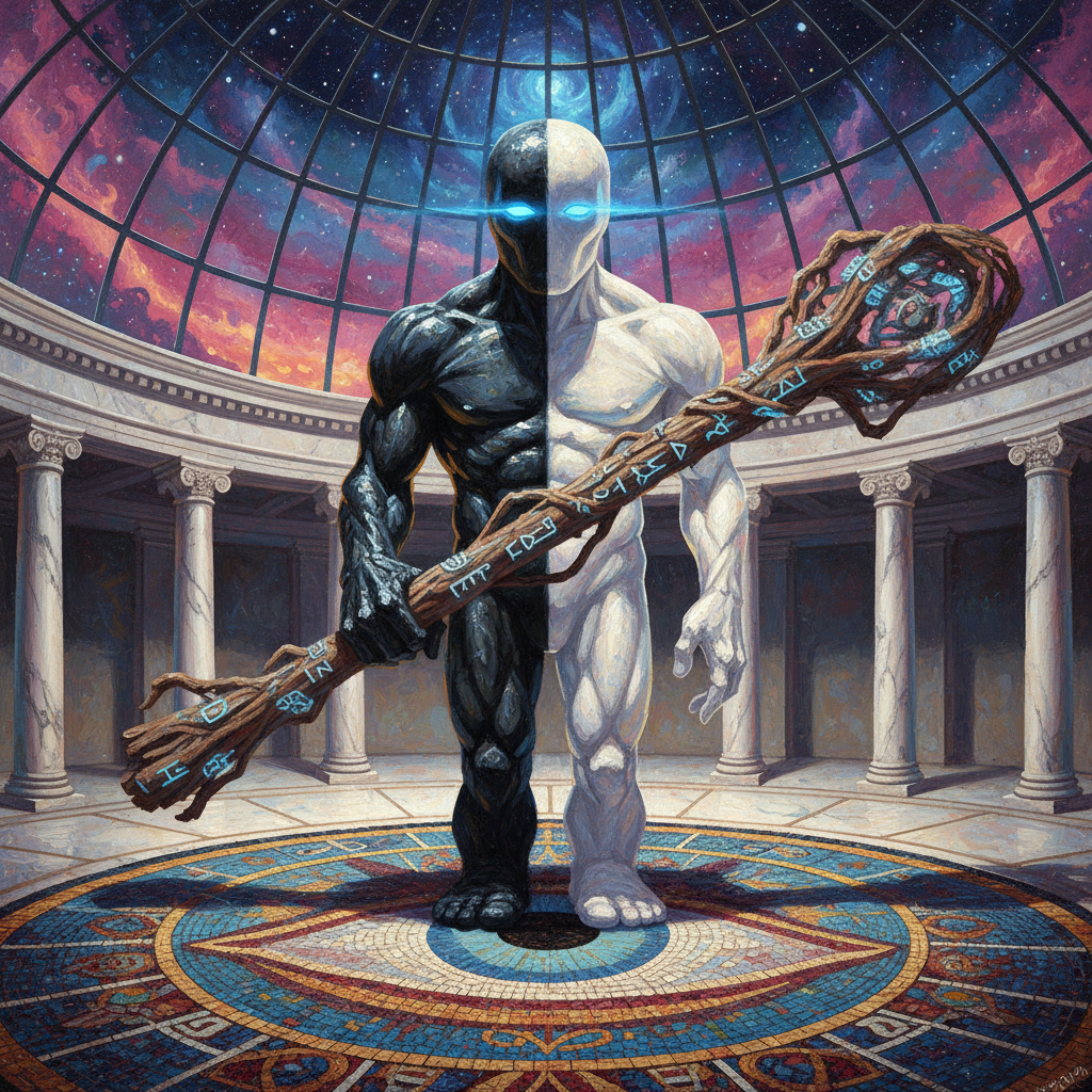 Divine Warden of Nethys, original Pathfinder 2e monster artwork by ZapGM
