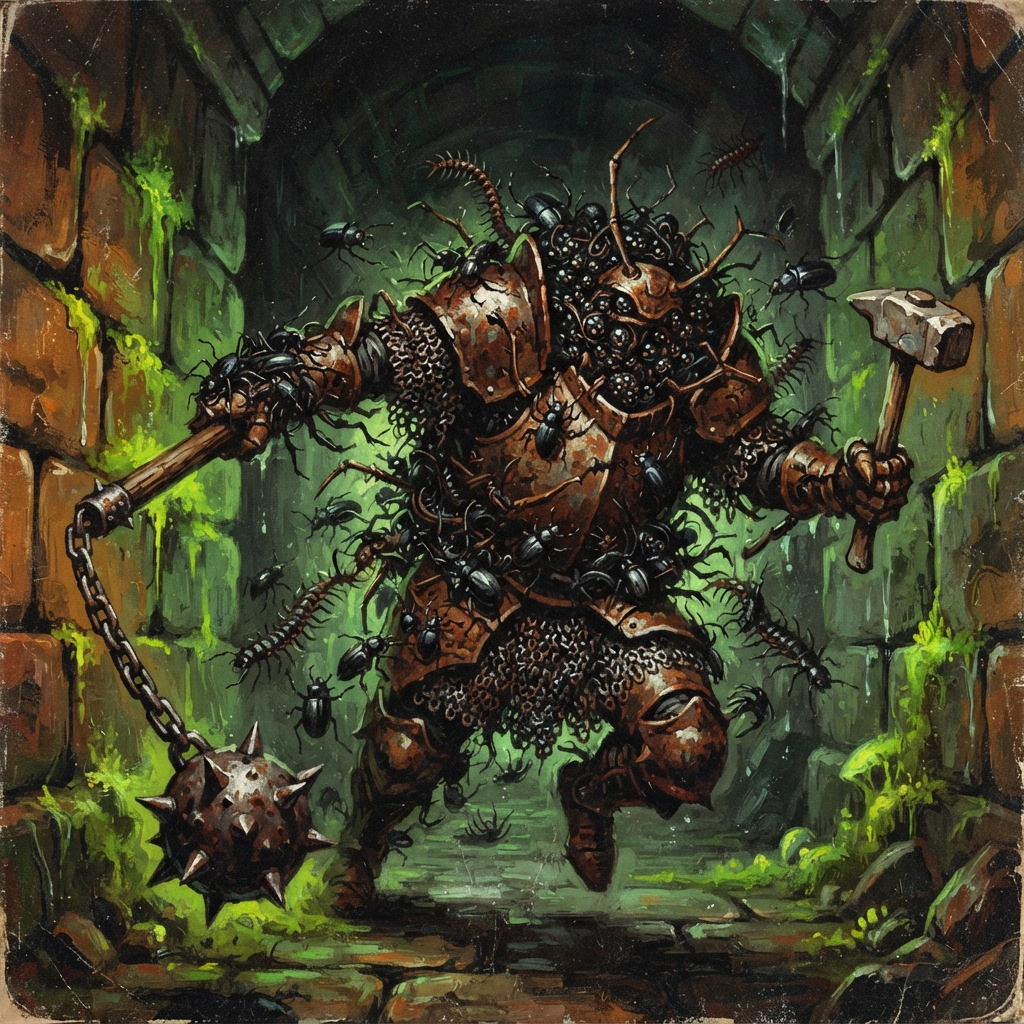 Skittering Slayer, original Pathfinder 2e monster artwork by ZapGM