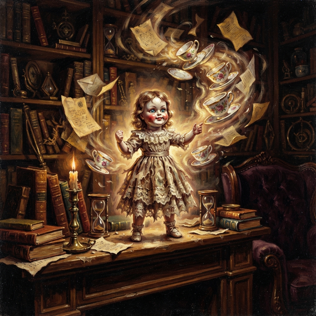 Soulbound Doll (Sassy), original Pathfinder 2e monster artwork by ZapGM