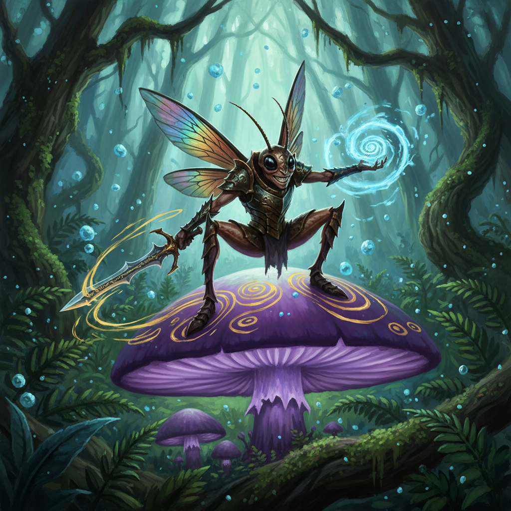 Grig, original Pathfinder 2e monster artwork by ZapGM