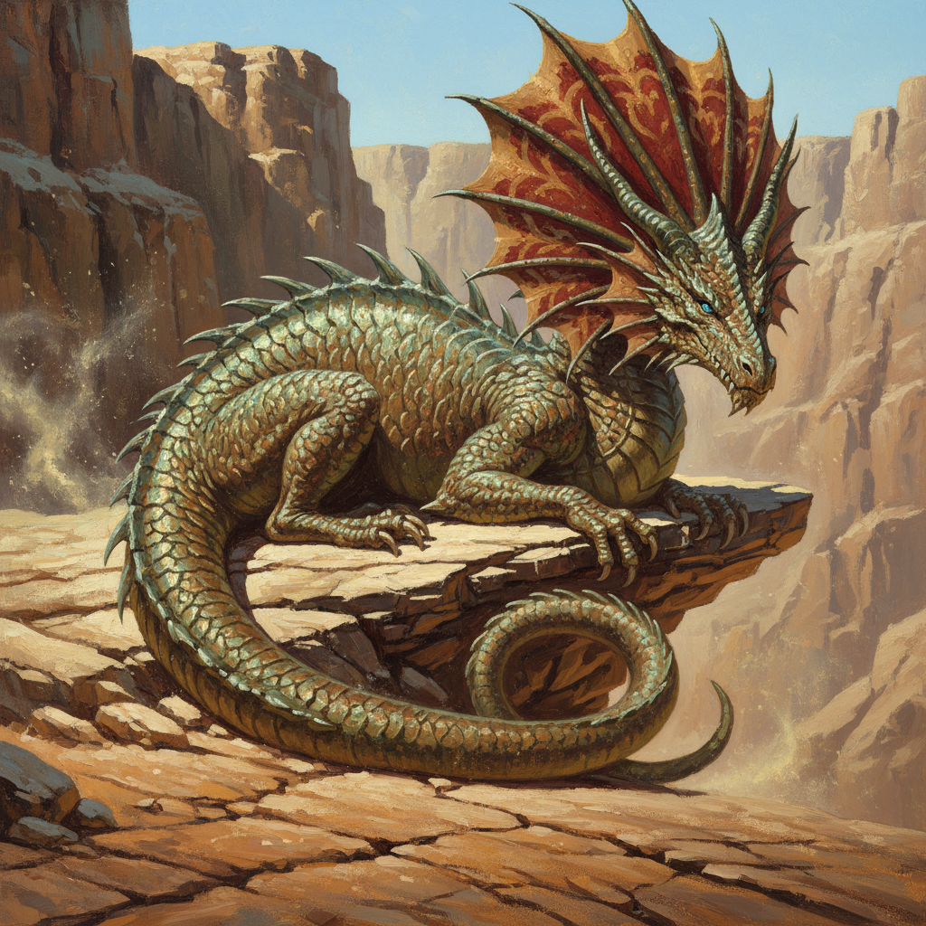 Adult Copper Dragon, original D&D 5e monster artwork by ZapGM