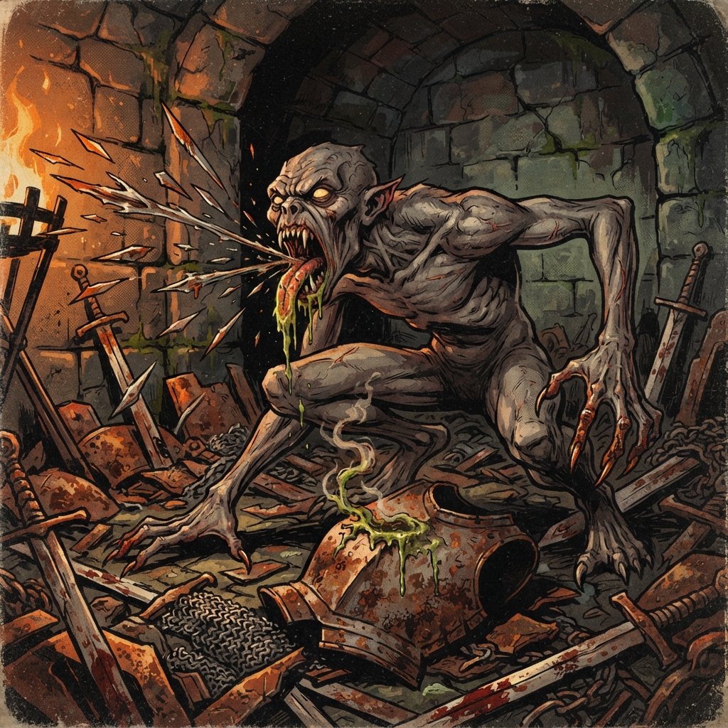 Vloriak, original Pathfinder 2e monster artwork by ZapGM
