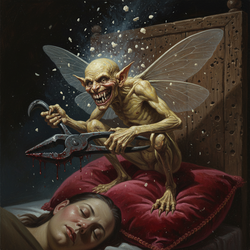 Tooth Fairy, original Pathfinder 2e monster artwork by ZapGM
