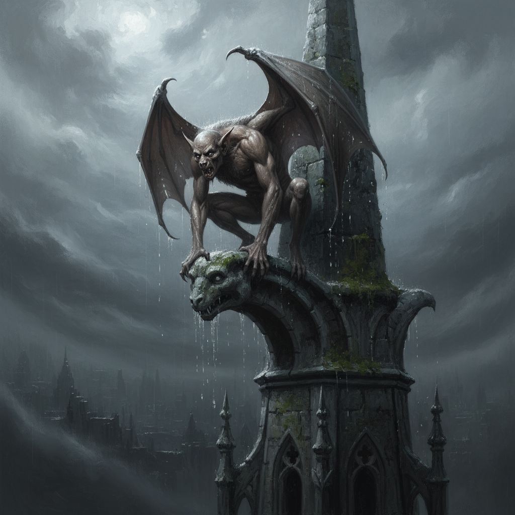 Werebat, original Pathfinder 2e monster artwork by ZapGM