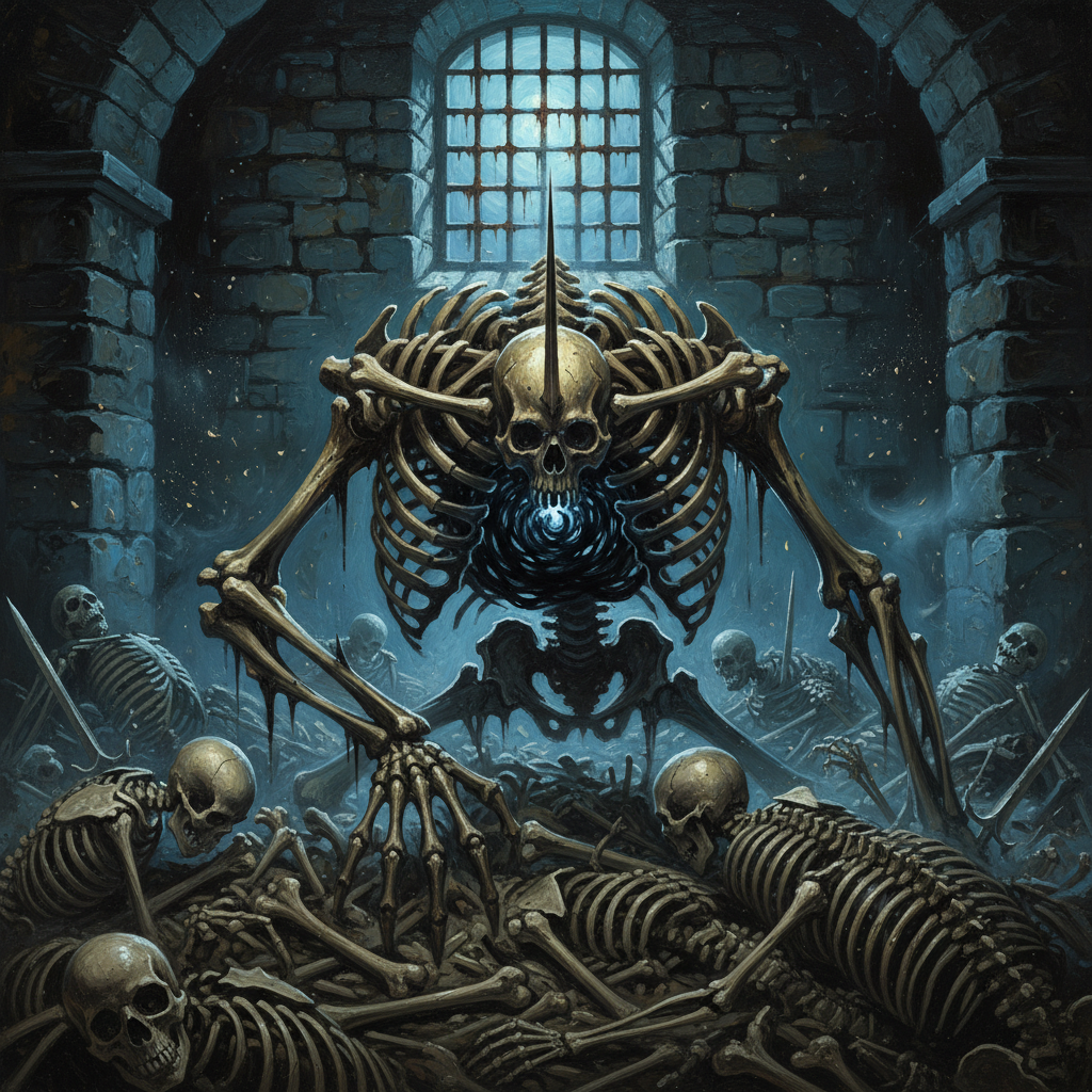 Ostovite, original Pathfinder 2e monster artwork by ZapGM