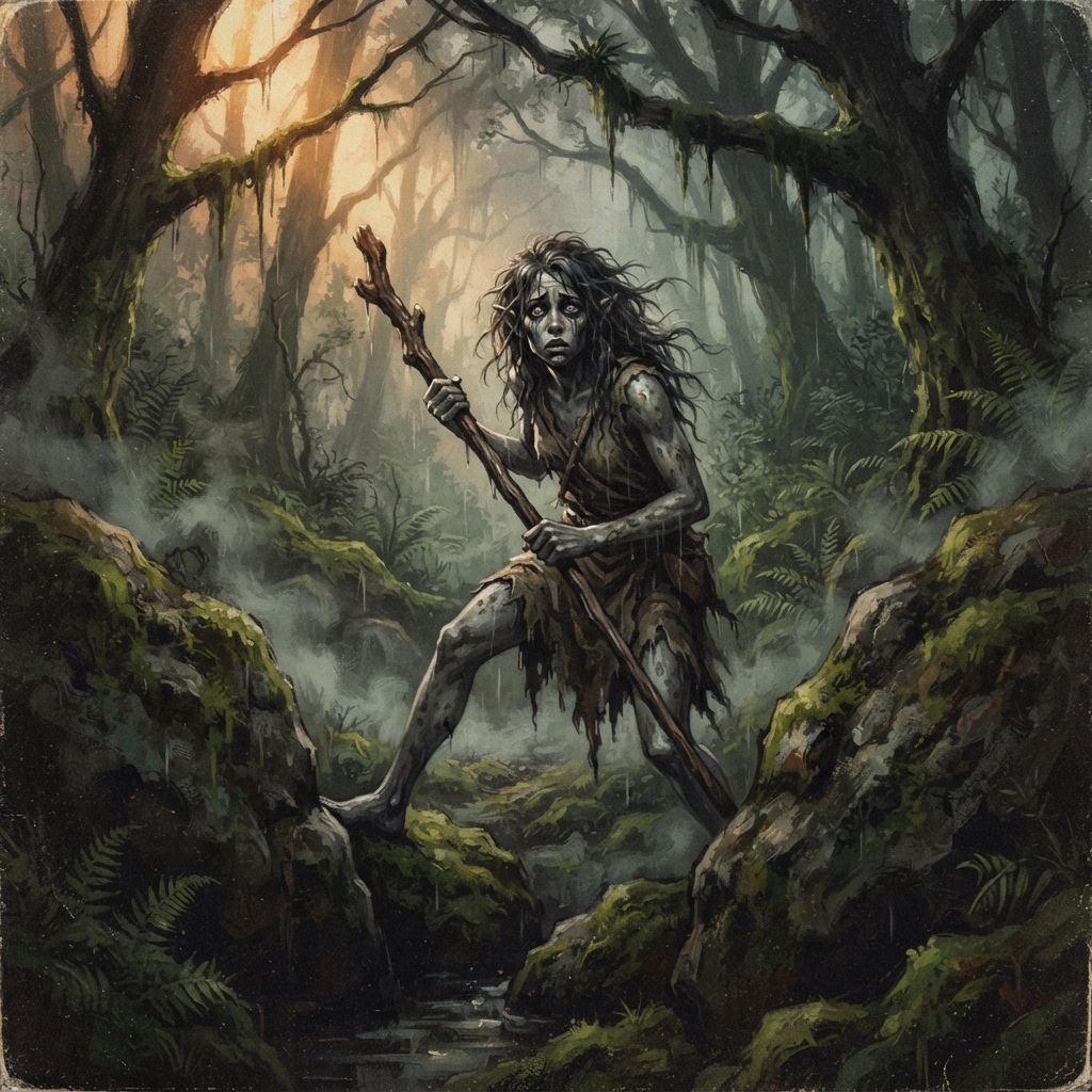Bodach, original Pathfinder 2e monster artwork by ZapGM
