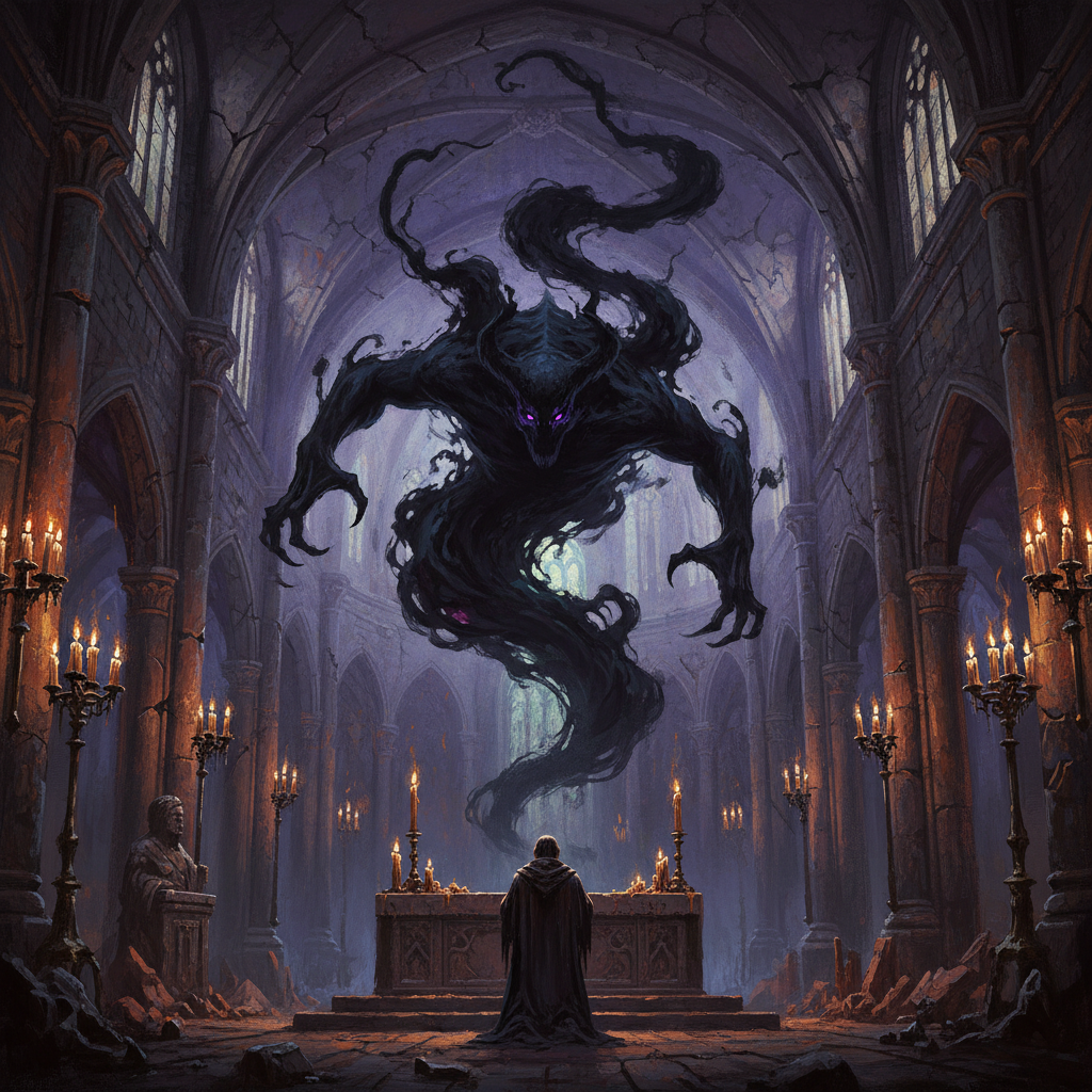 Invidiak, original Pathfinder 2e monster artwork by ZapGM