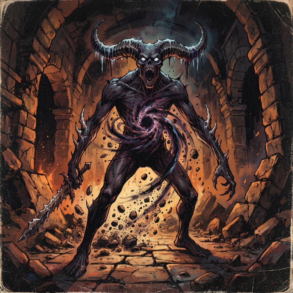 Sykever, original Pathfinder 2e monster artwork by ZapGM