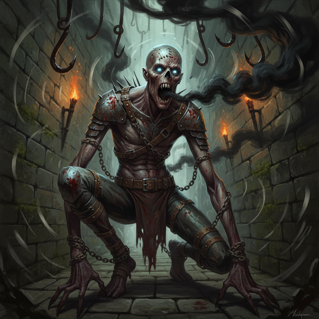 Sacristan, original Pathfinder 2e monster artwork by ZapGM