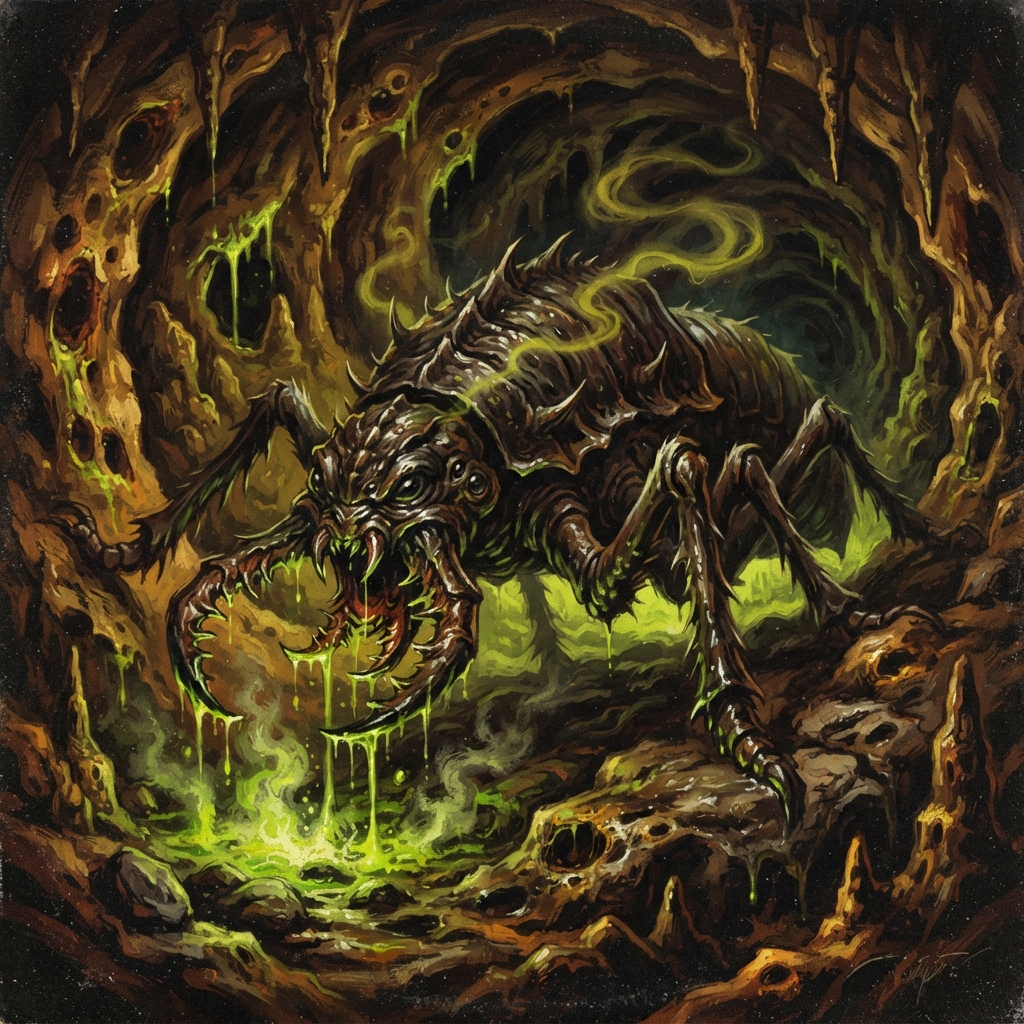 Ankhrav Hive Mother, original Pathfinder 2e monster artwork by ZapGM