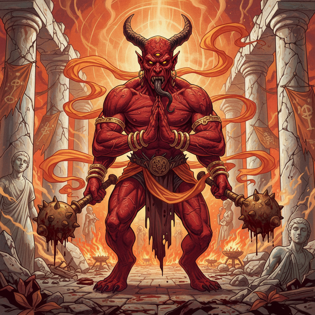 Nikaramsa, original Pathfinder 2e monster artwork by ZapGM