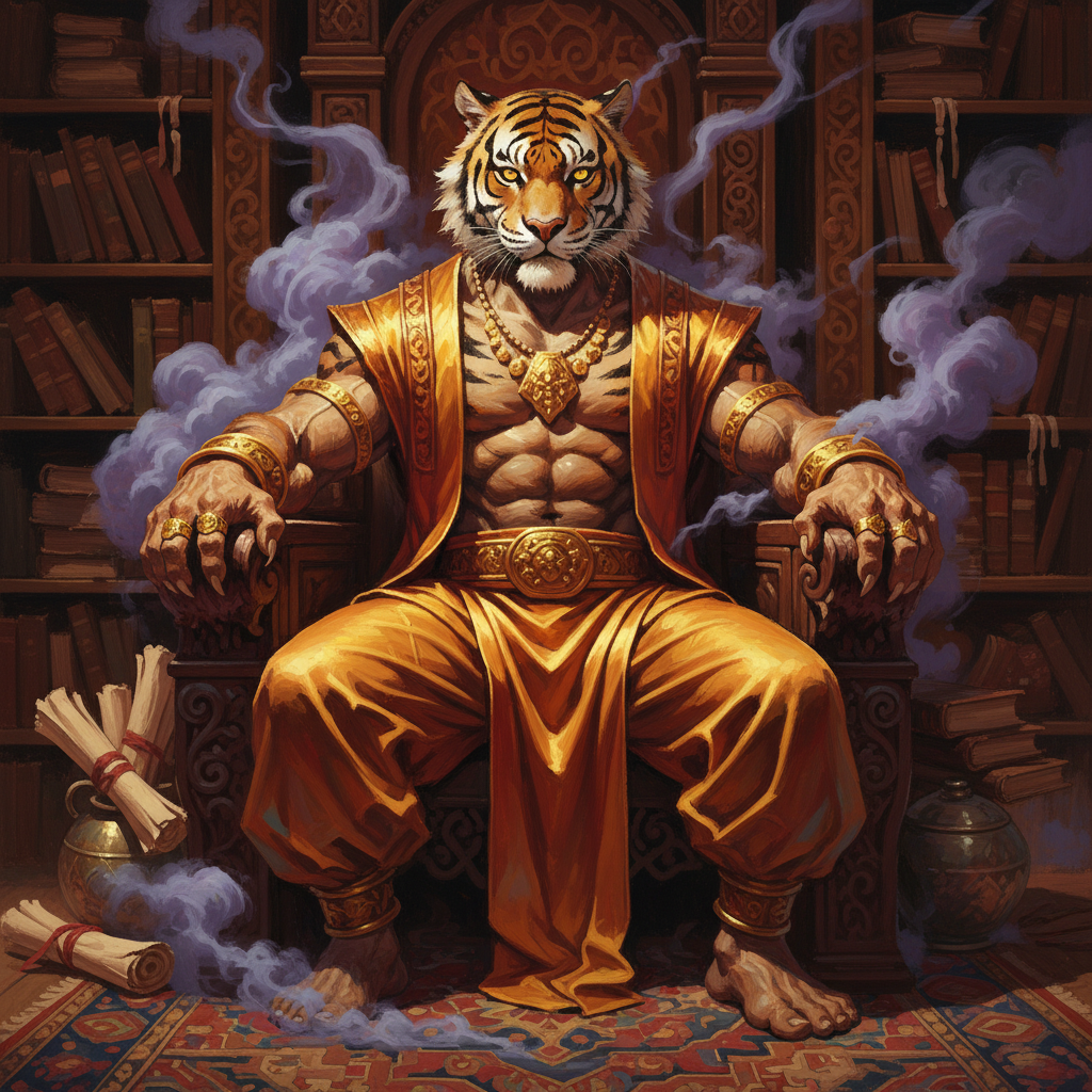 Rakshasa, original D&D 5e monster artwork by ZapGM