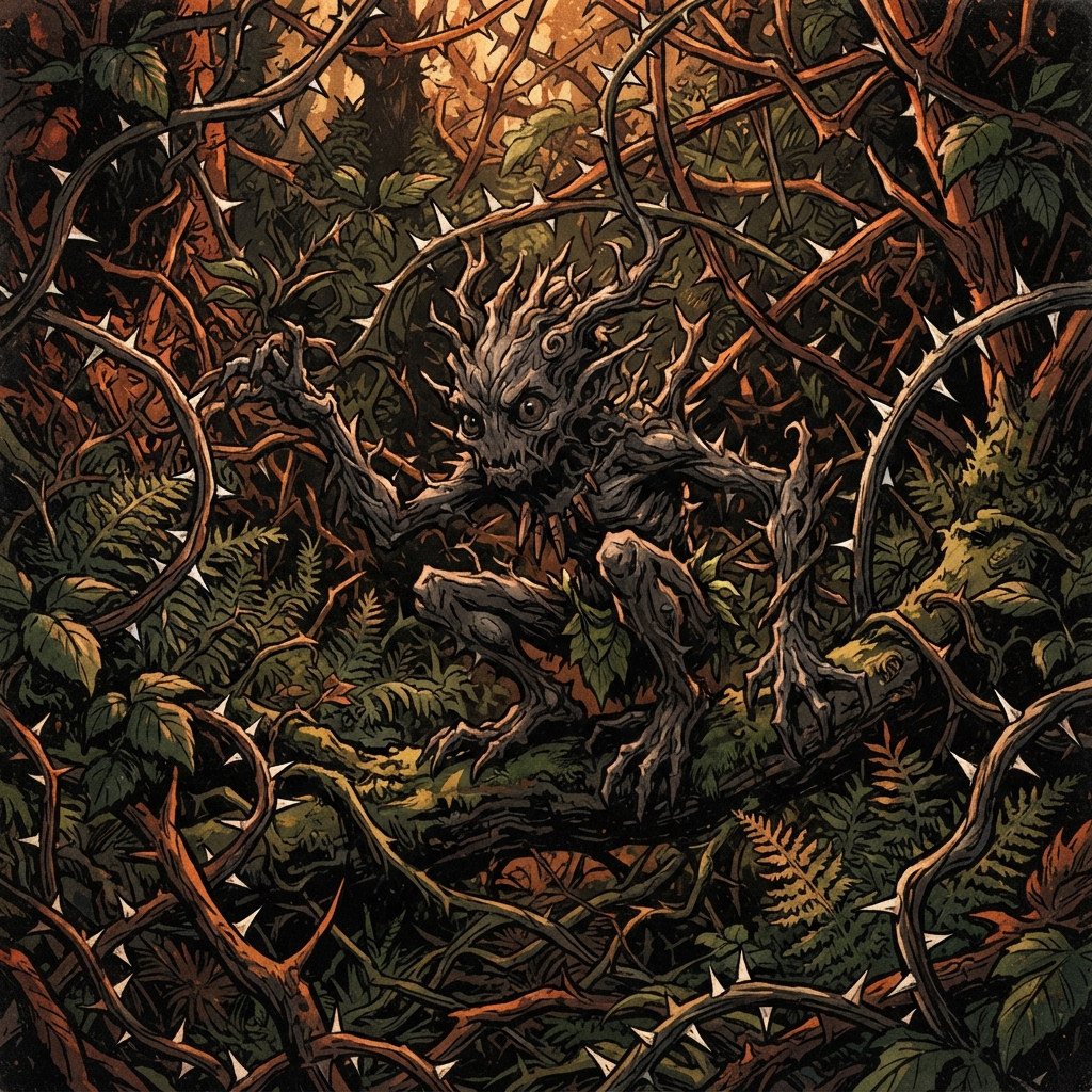 Sprigjack, original Pathfinder 2e monster artwork by ZapGM