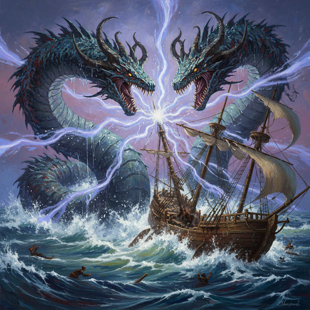 Baomal, original Pathfinder 2e monster artwork by ZapGM