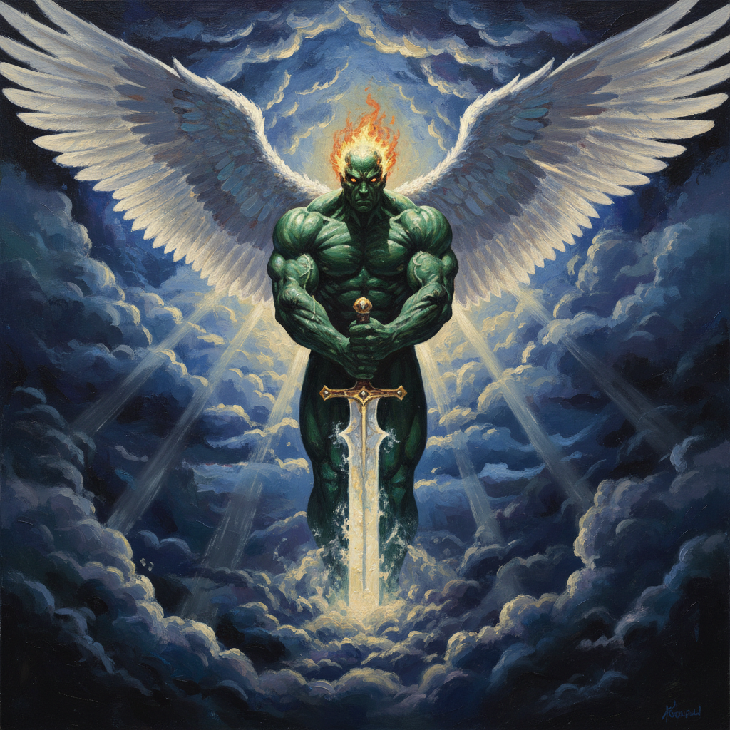 Planetar, original D&D 5e monster artwork by ZapGM