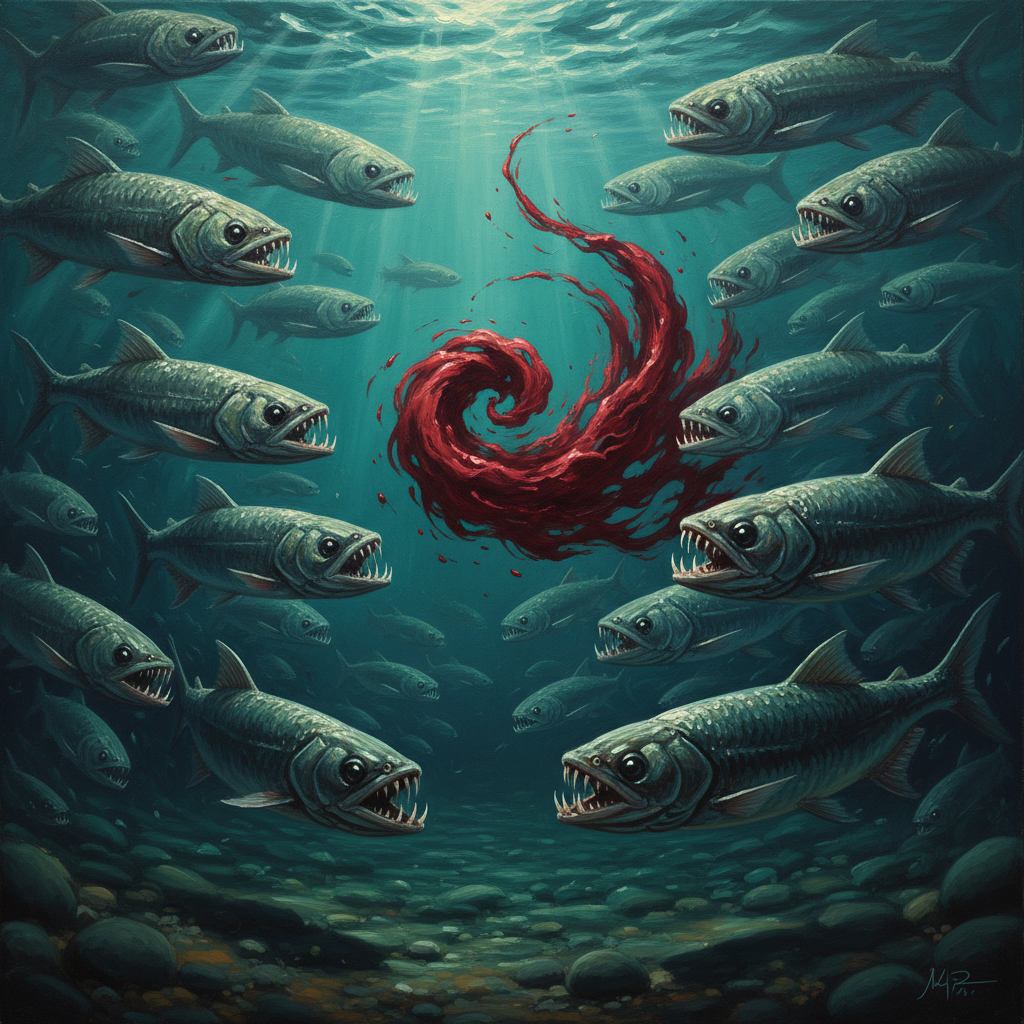 Quipper, original D&D 5e monster artwork by ZapGM